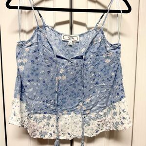 Hippie Rose Blue Floral Camisole